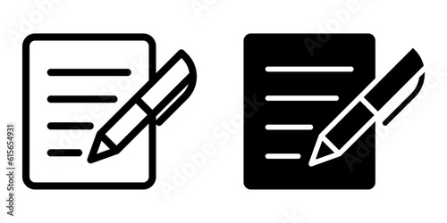 Pen icon template
