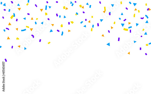 colorful flying confetti decoration