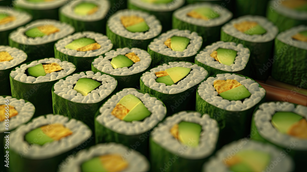 some food that is in the shape of sushimii, which has been used by japanese chefs for many years some food that is in the shape of sushimii, which has been used by japanese chefs for many years