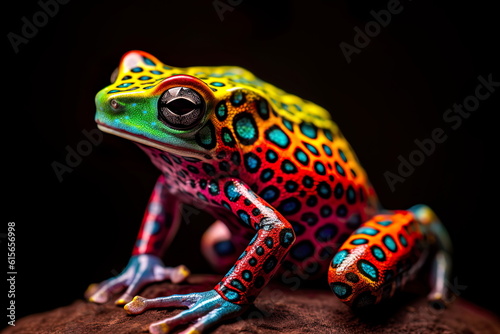 Poison Dart Frog. Generative AI photo