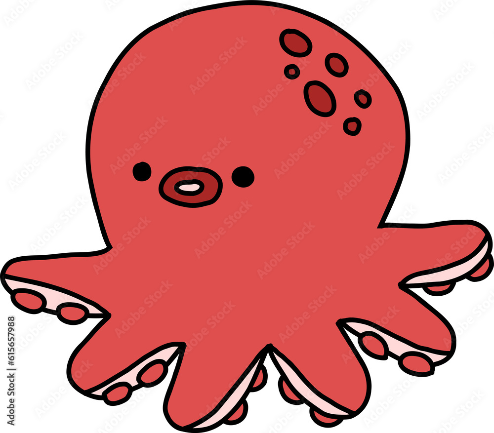 Fototapeta premium Octopus hand draw