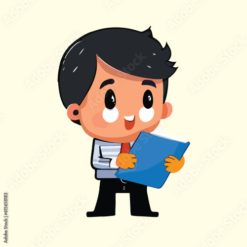 Vector business man character vector male manager