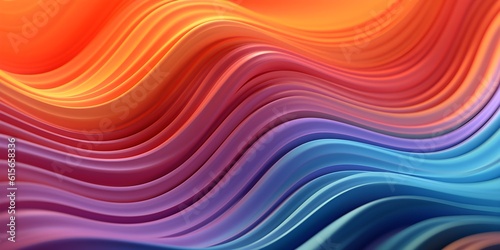 Vibrant Multicoloured Pattern with Abstract Wave Backgrounds
