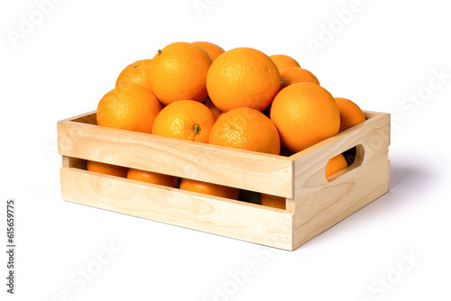 oranges fruit in box