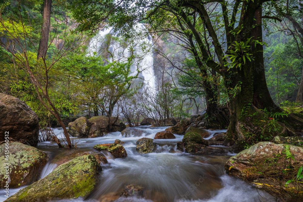 Khlong Lan  waterfall, Beautiful waterfall in Kamphaeng Phet  province, ThaiLand.