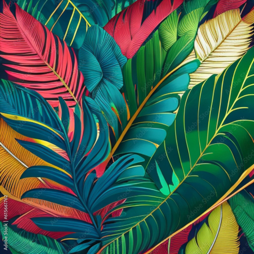 pattern with leaves
