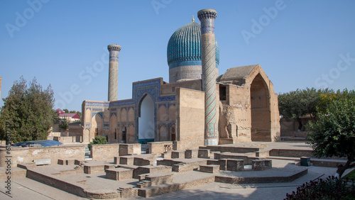 old building in a historical place in uzbekistan
