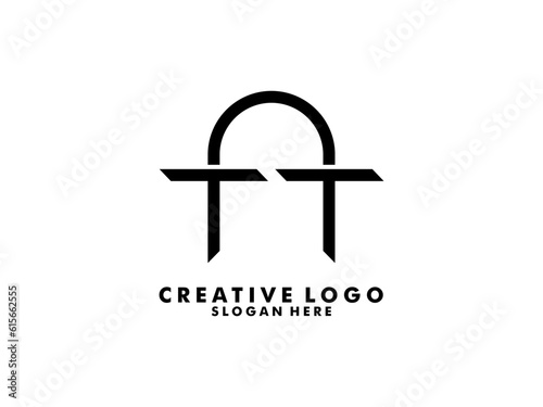 Elegant TAT or ATT Letter Logo design template, Universal premium letter logo vector