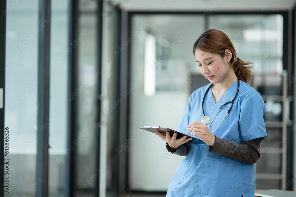 Female nurse doctor Working in a hospital or clinic Female nurse doctor Working in a hospital or clinic