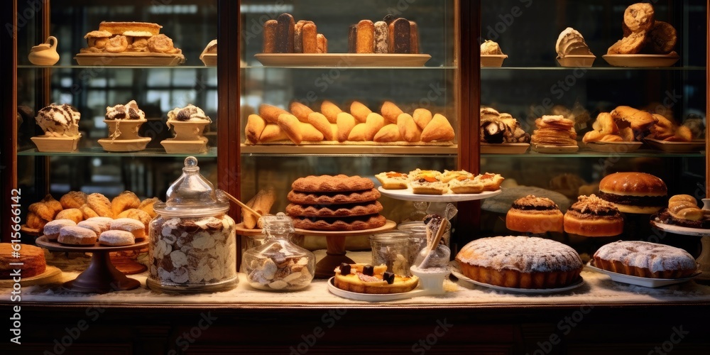 Pastries Display - AI Generated