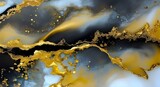 Gold and black marble texture