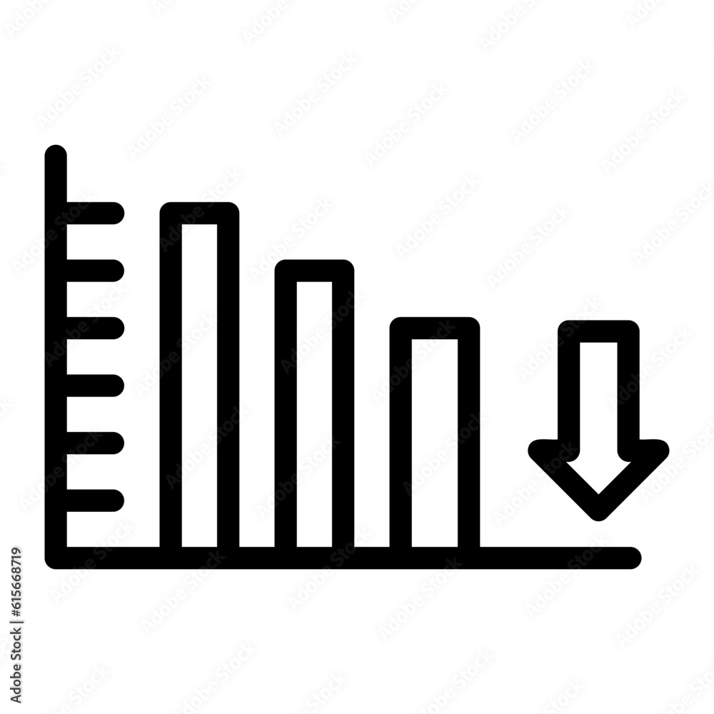 Fototapeta premium graph line icon