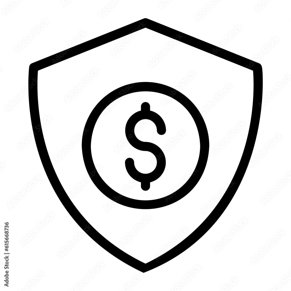 shield line icon shield line icon