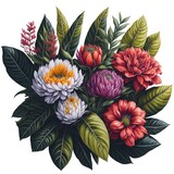 WaterColor A Bunch of Flowers [Generate AI]