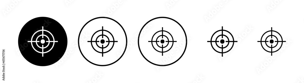 Target icons set. Target vector icon. goal icon. marketing target. Aim Target icons set. Target vector icon. goal icon. marketing target. Aim