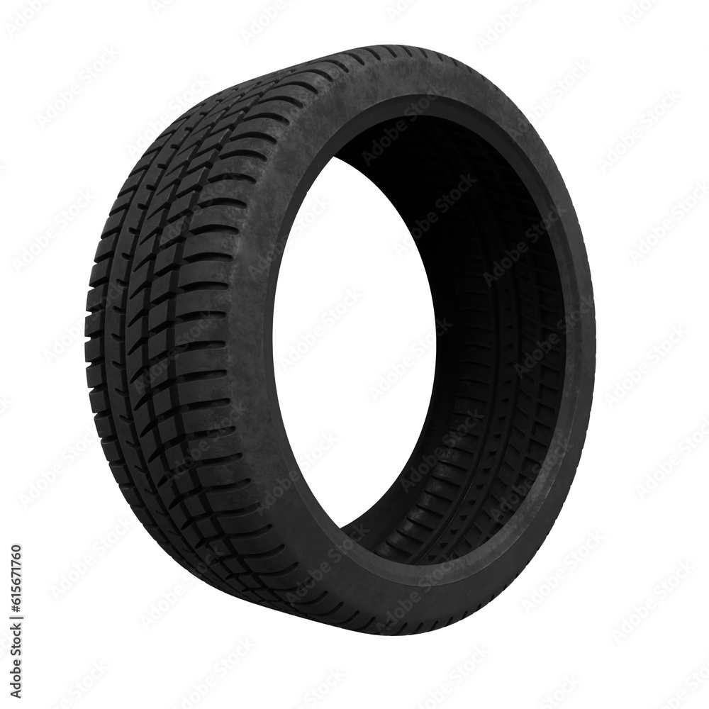 Car tire isolated