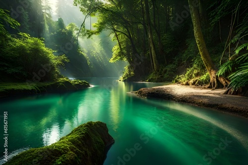 waterfall in the jungle