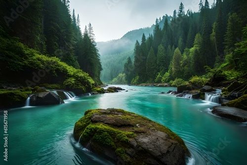 waterfall in the mountains © CREAM 2.0