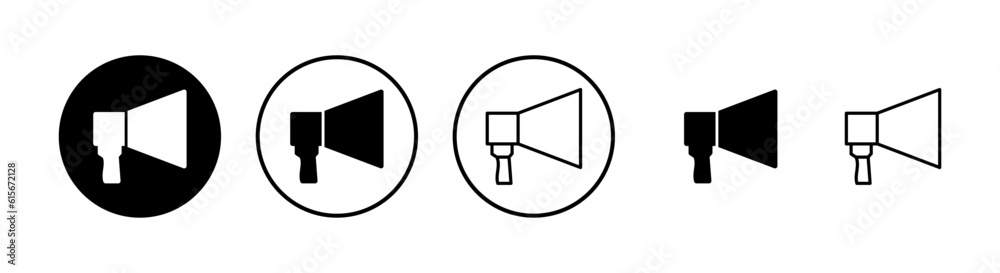 Megaphone icons set. Loudspeaker icon vector. Volume icon