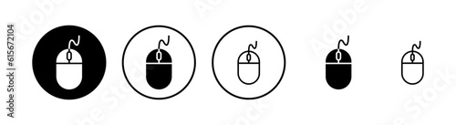 Computer Mouse Icons set. Computer mouse vector icon