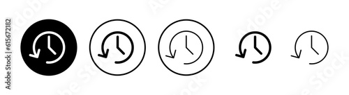 History icons set. History vector icon