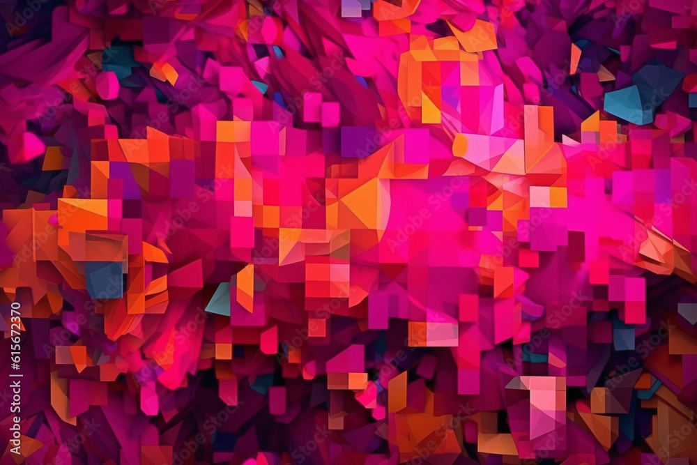 Digital abstract colorful background. AI generated