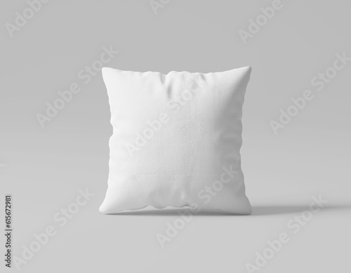 Fototapeta Naklejka Na Ścianę i Meble -  Premium Quality Square Pillow Cushion Mockup isolated on white Background