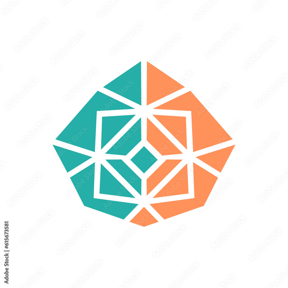 simple sunlight crystal ocean logo. vector illustration template design simple sunlight crystal ocean logo. vector illustration template design