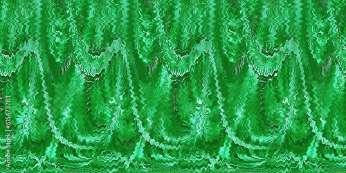 wavy green art deco style pattern and design with beaded texture
