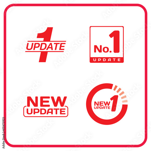 New update iconssigns symbols stamps vector illustration.