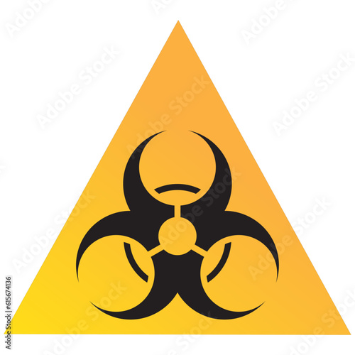 biohazard warning sign vector