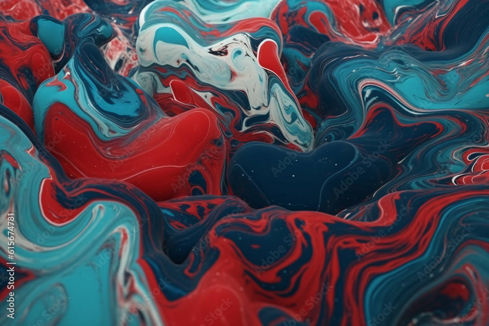 Obraz premium Digital abstract colorful background. AI generated