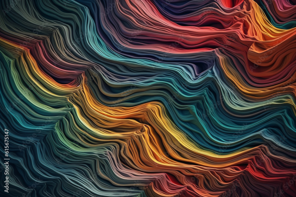 Digital abstract colorful background. AI generated