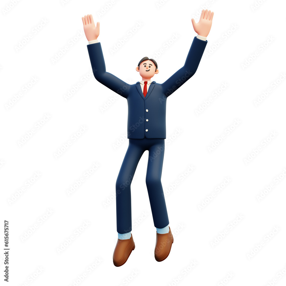 businessman jumping celebrating success businessman jumping celebrating success