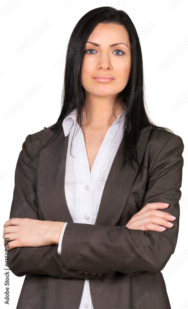 Portrait of Serious Young Businesswoman Portrait of Serious Young Businesswoman