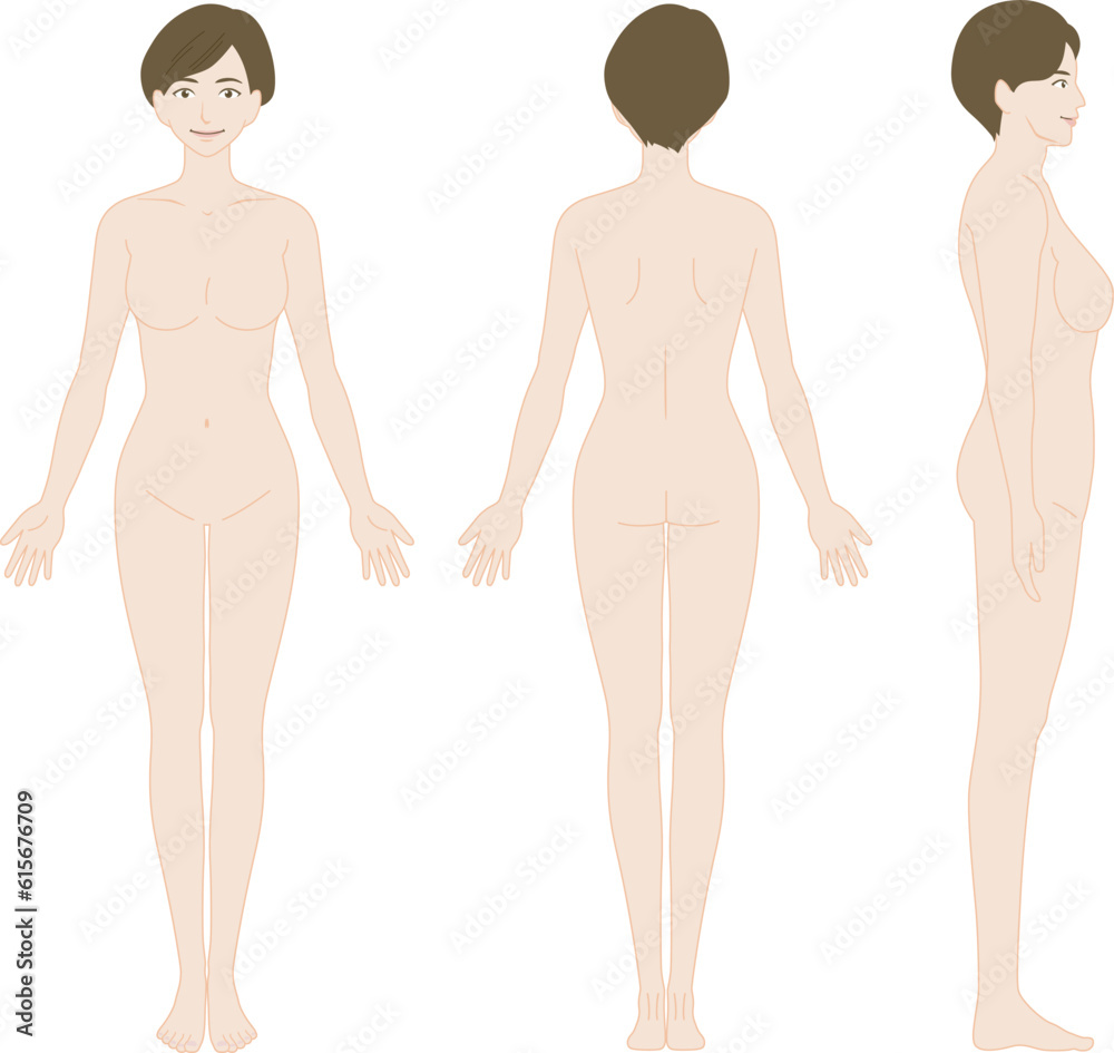 女性の全身像 セット
女性の全身像 セット