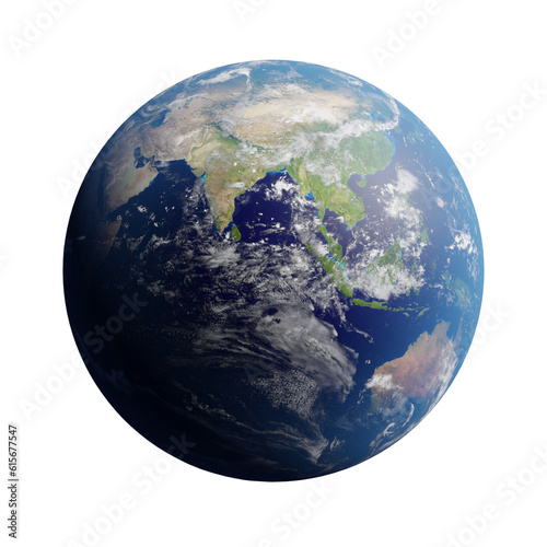 Planet earth world map globe isolated on transparent background, png