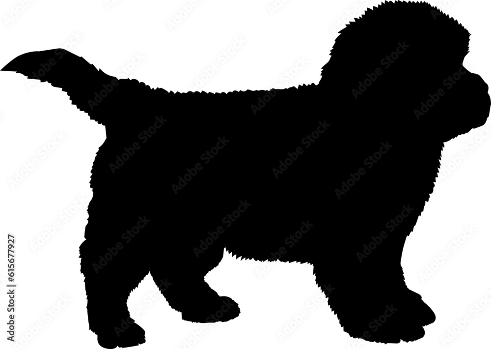 Newfoundland Dog puppies silhouette. Baby dog silhouette. Puppy Newfoundland Dog puppies silhouette. Baby dog silhouette. Puppy