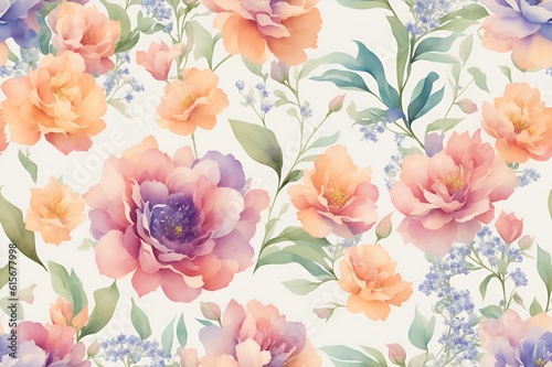 seamless floral pattern. bacground made with flowers.