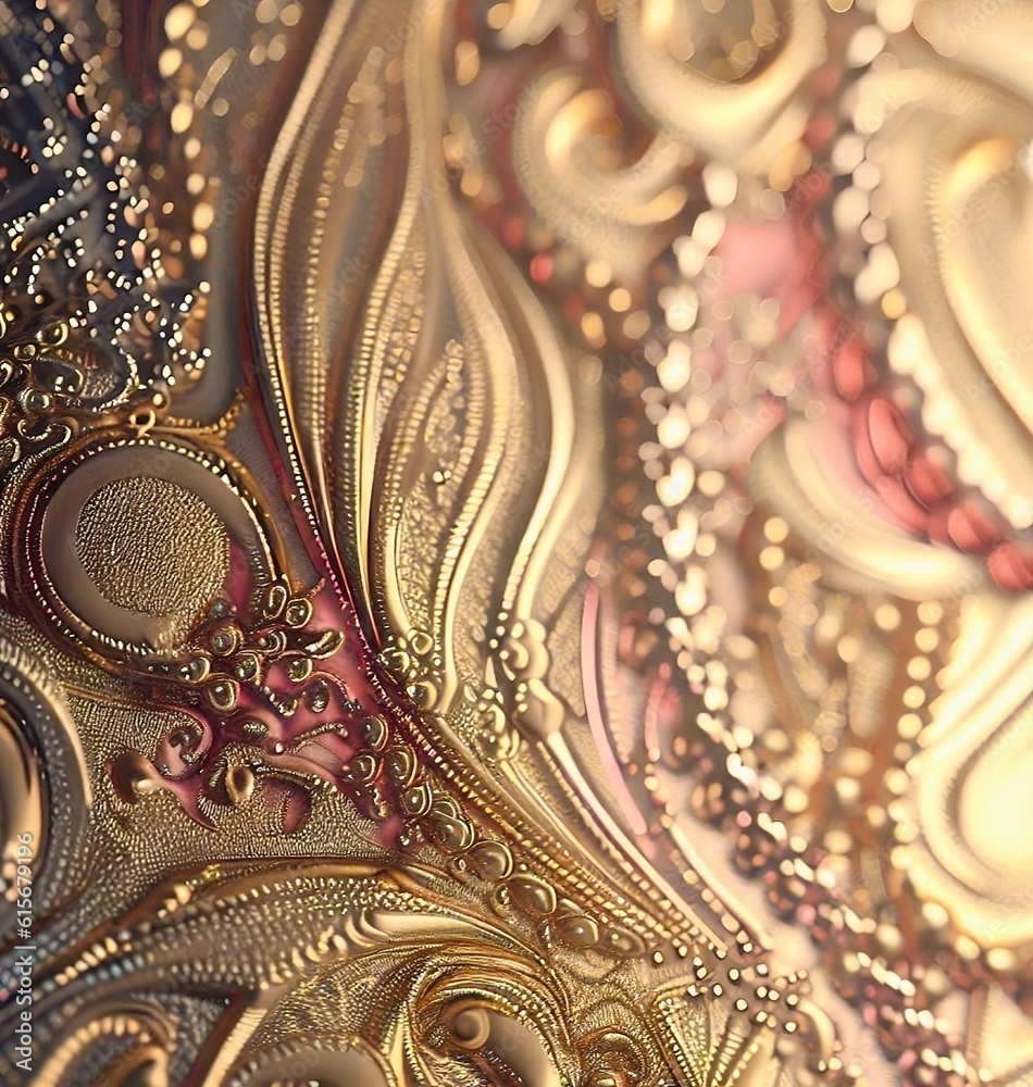 Obraz premium Wonderful glam art elements. AI generated.