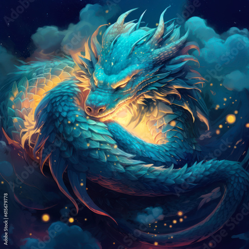 The Water Dragon, AI © TheOdd1 