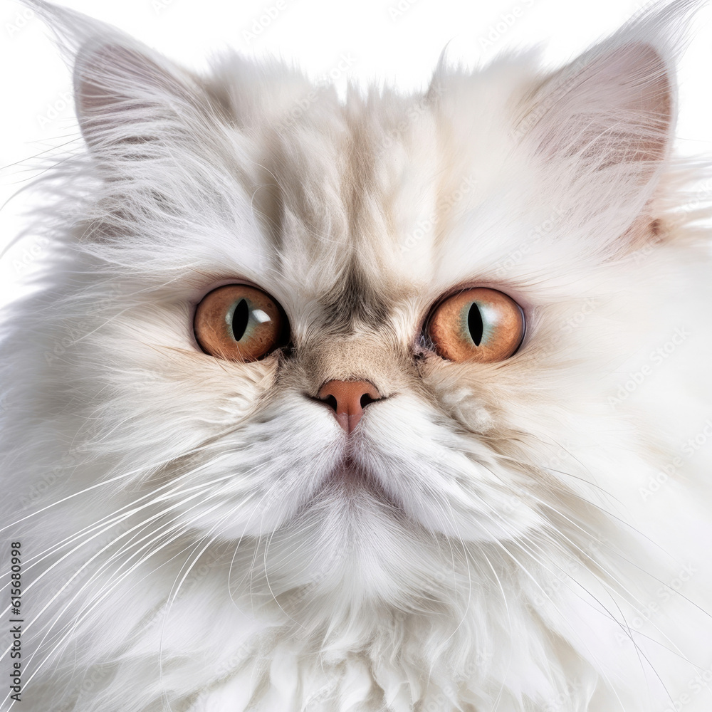 Closeup of a Persian Cat's (Felis catus) face