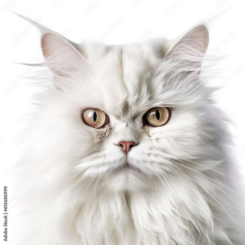Closeup of a Persian Cat's (Felis catus) face