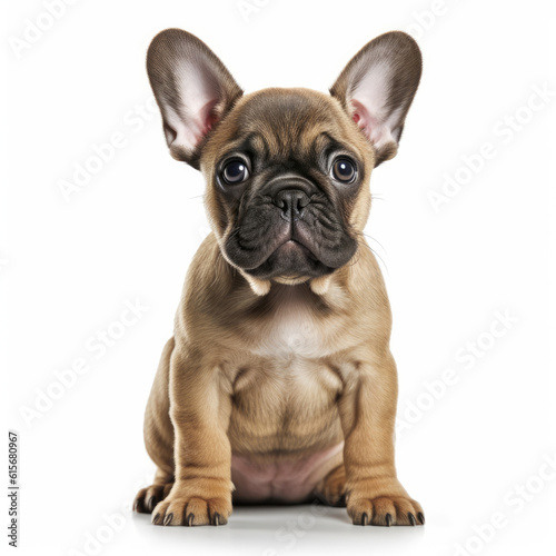 A full body shot of a lovable French Bulldog puppy (Canis lupus familiaris) © blueringmedia