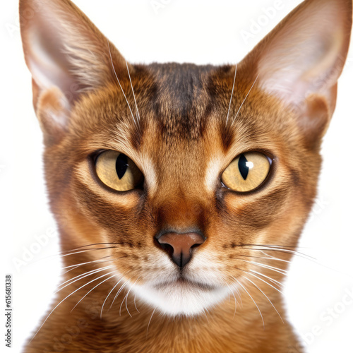 Closeup of an Abyssinian Cat's (Felis catus) face © blueringmedia