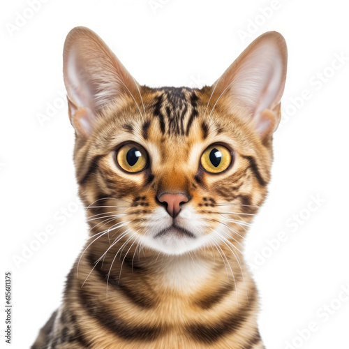 Closeup of a Bengal Cat's (Felis catus) face © blueringmedia