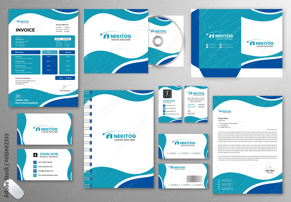 Stationery Identity Pack Stock Template Adobe Stock