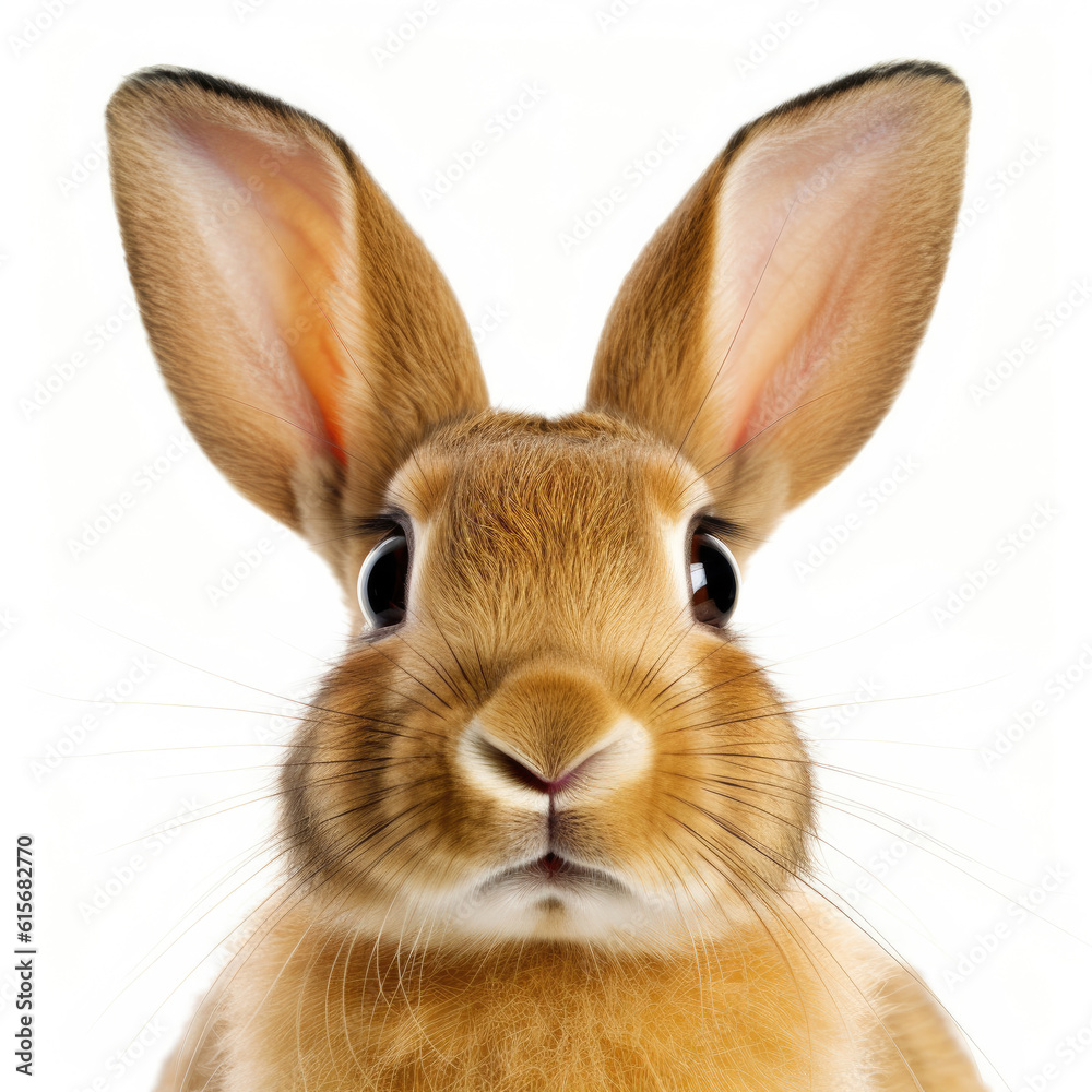 Obraz premium Closeup of a European Rabbit's (Oryctolagus cuniculus) face