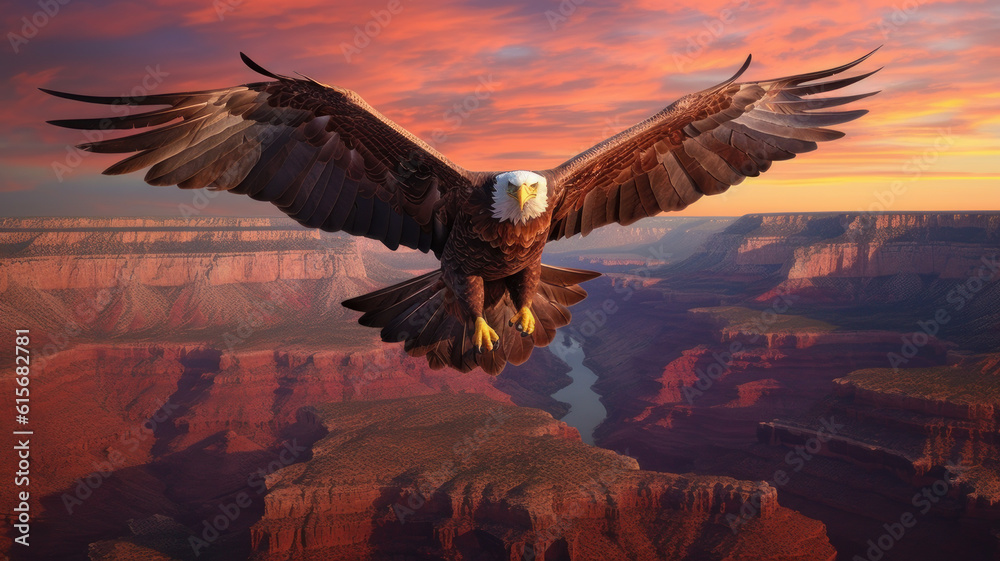 Obraz premium eagle flies