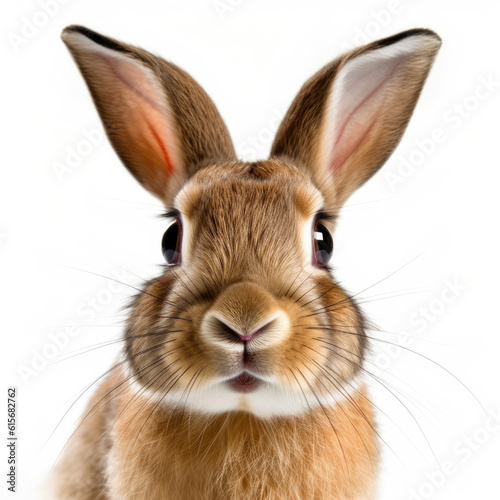 Closeup of a European Rabbit's (Oryctolagus cuniculus) face